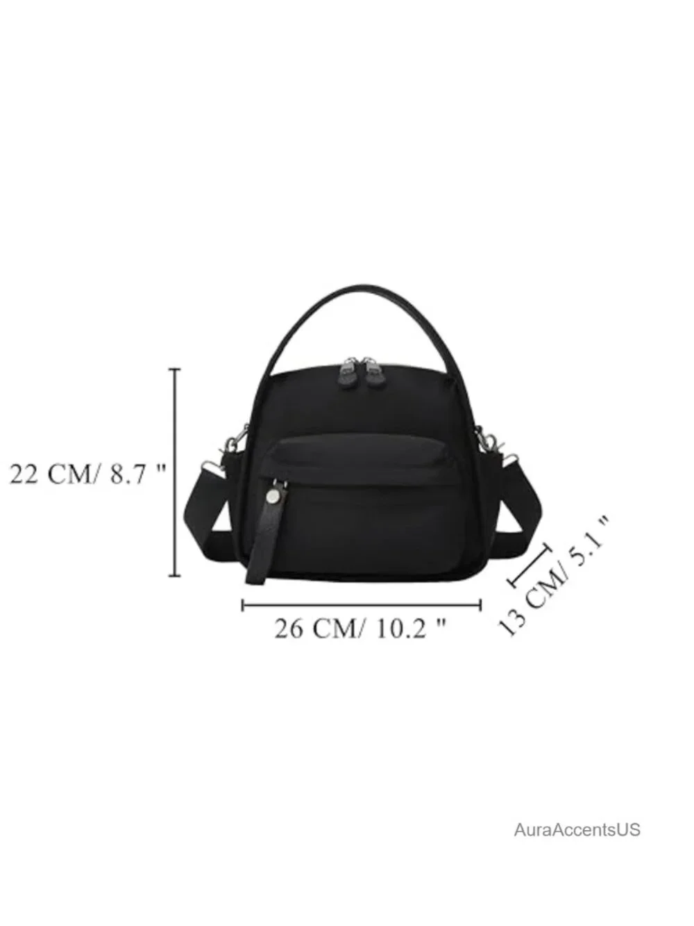 Nylon Crossbody Bag Women Top Handle Clutch Purse Shoulder Hobo Tote